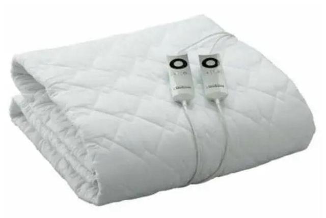 Sunbeam  King Sleep Perfect Soft Heated Washable Quilted Electric Blanket in White in Brand New condition