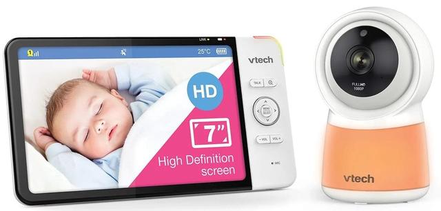 Vtech  RM7754HD 7" Smart Wi-Fi HD Video Baby Monitor with Remote Access in White in Premium condition