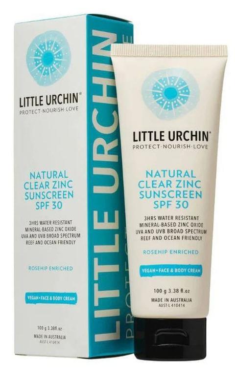 Little Urchin  Clear Zinc Natural Sunscreen - White - Brand New