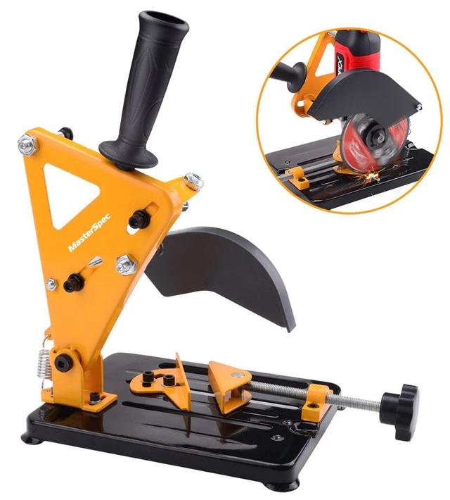 MasterSpec  Angle Grinder Stand Holder Bench Support Bracket (100-125mm) Machine in Yellow/Black in Brand New condition