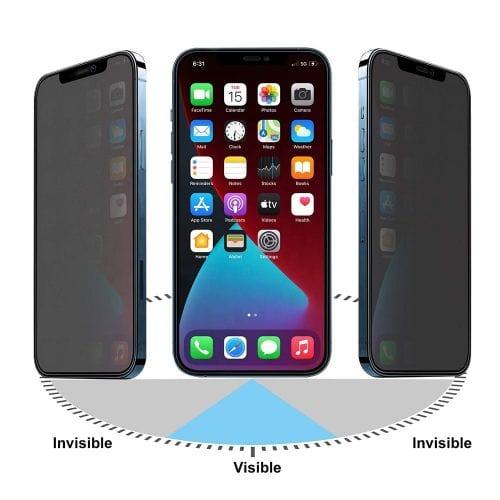 Nuglas  Full Cover Privacy Tempered Glass Screen Protector for iPhone 13 Mini in Privacy in Brand New condition