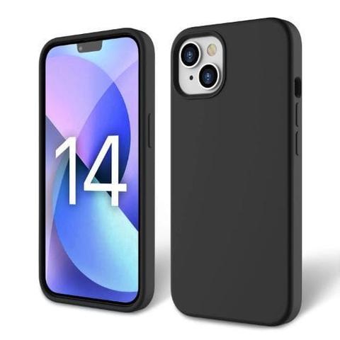 Tough On  Strong Liquid Silicone Phone Case for iPhone 14 Plus - Black - Brand New