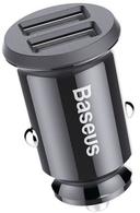 Baseus  Universal Car Charger Grain Pro Mini Dual USB Cigarette Lighter  in Black in Brand New condition