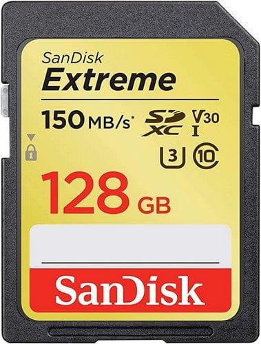 SanDisk  Extreme SDHC/SDXC UHS-I Memory Card (150MB/s) - 128GB - Black - Brand New
