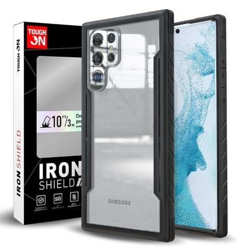 Tough On  Iron Shield Phone Case for Galaxy S22 Ultra 5G - Black - Brand New