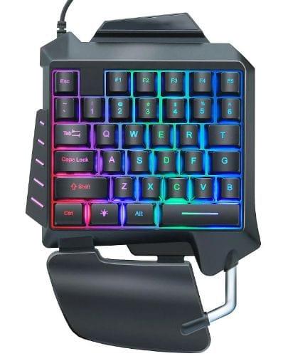 G92 One-handed Gaming Membrane Keyboard Ergonomic Keypad - Black - Brand New
