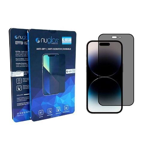 Nuglas  Full Cover Privacy Tempered Glass Screen Protector for iPhone 14 Pro in Privacy in Brand New condition