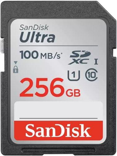 SanDisk  Ultra SDHC/SDXC UHS-I Memory Card (Up to 100MB/s) - 256GB - Black - Brand New