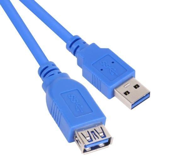 Vcom  USB 3.0V AM/AF Extension Cable  in Blue in Brand New condition