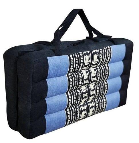 Mango Trees 2-Fold Meditation Cushion Yoga Mat Blue in Blue in Brand New condition