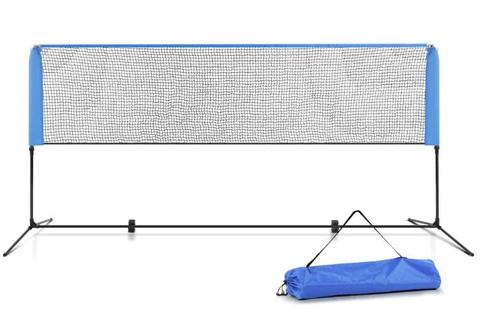 Everfit  3M Tennis Net Portable Badminton Netting Sports Set - Blue - Brand New
