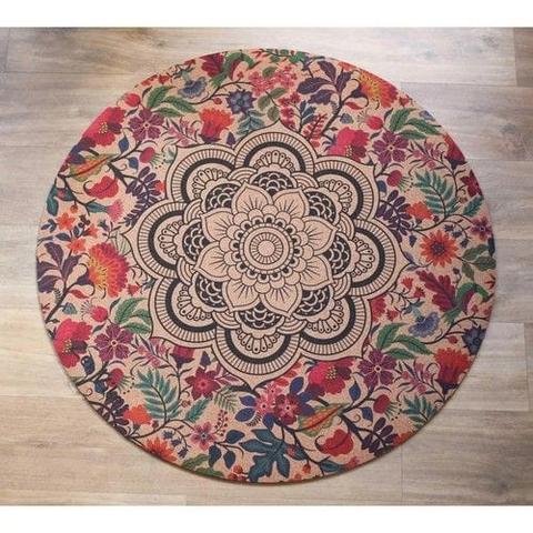 Zenvibes  Meditation Mat (100cm) - Ornamental Mandala - Brand New