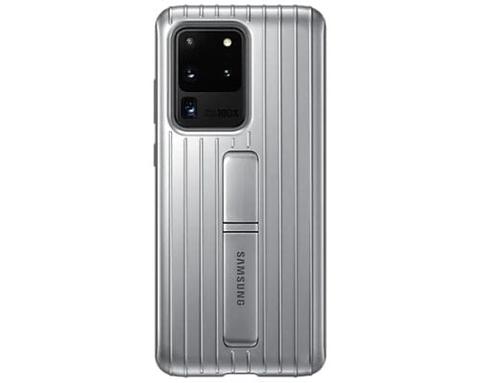 Samsung  Protective Standing Phone Case for Galaxy S20 Ultra - Silver - Brand New