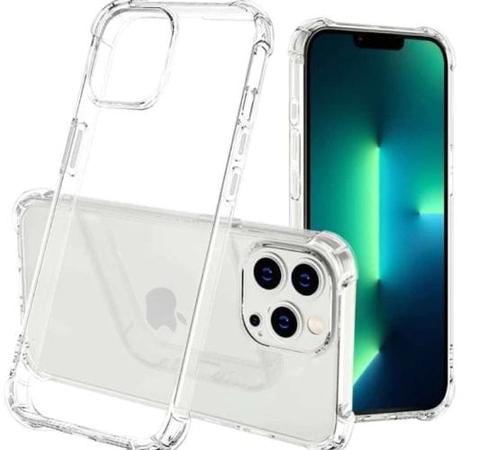 Inspiring&Living TPU Clear Shockproof Bumper Back Case Cover for iPhone 12 Pro Max - Transparent - Brand New