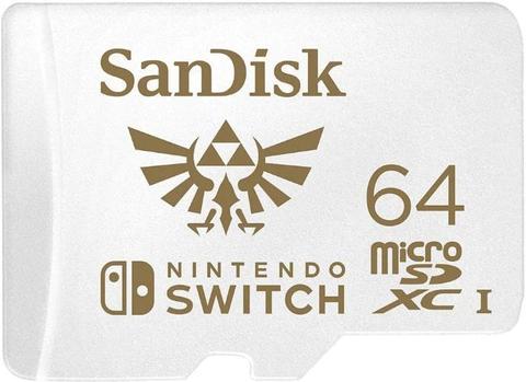 SanDisk  microSDXC Card for Nintendo Switch - White (64GB) - Brand New