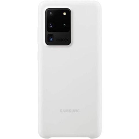 Samsung  Silicone Cover Phone Case for Galaxy S20 Ultra - White - Brand New
