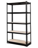 Giantz  1.5M Warehouse Racking Rack Storage Shelf Organiser Industrial Shelving Garage Kitchen Store Shelves Steel in Black in Brand New condition