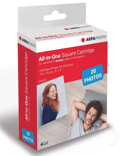 Agfaphoto ASQC20 All-in-One Cartridge for AGFA Realipix Square P Printer and Square S Camera