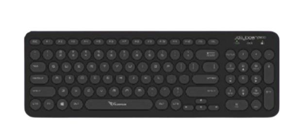 Alcatroz  Wireless Keyboard Jelly Bean A200 Slim Rounded Keys UV  - Black - Brand New