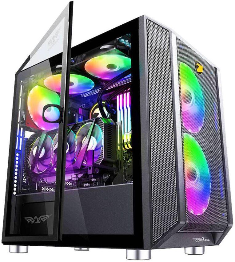 Armaggeddon  Tessaraxx Core 1 Air Mirco-ATX Gaming PC Case - Black - Brand New
