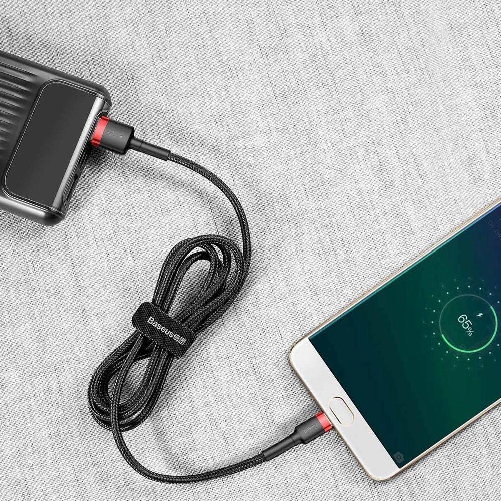 Baseus Phone Cable Cafule Fast Charging USB to Micro USB 1.5A (2M) - Reebelo Australia