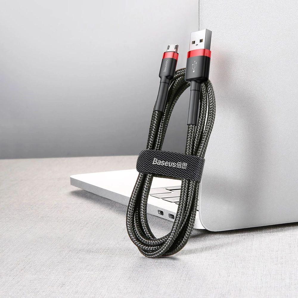 Baseus Phone Cable Cafule Fast Charging USB to Micro USB 2A (3M) - Reebelo Australia