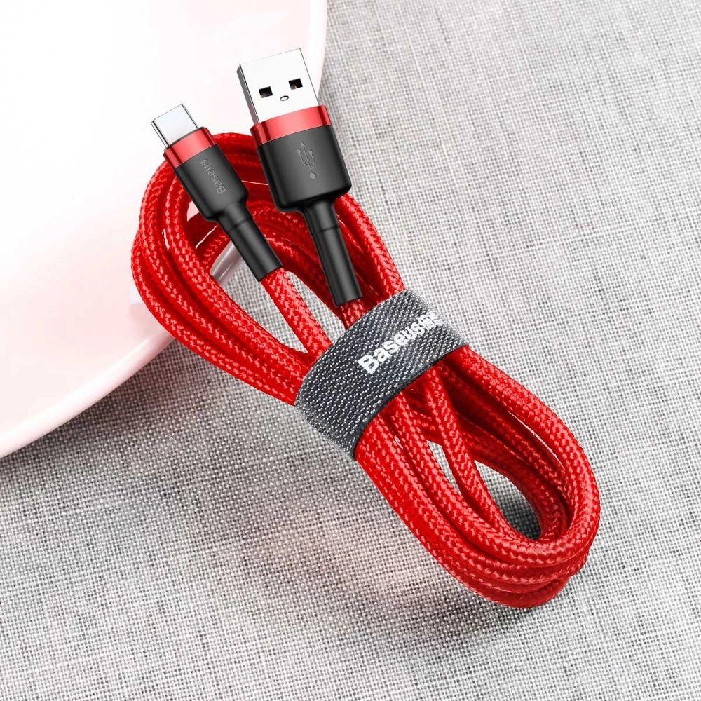 Baseus Phone Cable Cafule Fast Charging USB to Type-C USB 2A (2M) - Reebelo Australia