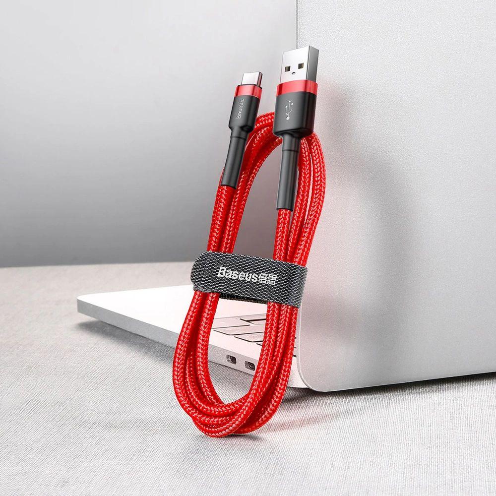 Baseus Phone Cable Cafule Fast Charging USB to Type-C USB 2A (2M) - Reebelo Australia