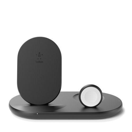 Belkin  BoostCharge 3 in 1 Wireless Charger for Apple Devices - Black - Brand New
