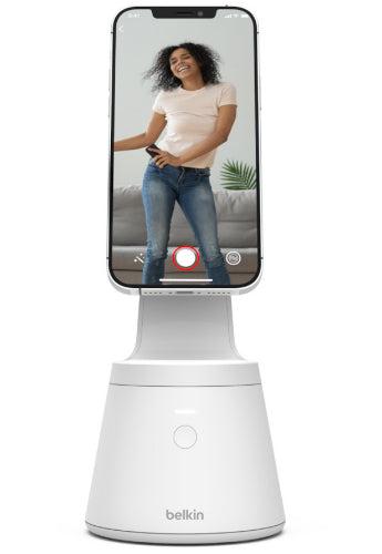 Belkin  Magnetic Phone Mount with Face Tracking (For iPhone 13 and iPhone 12 Series) - White - Brand New