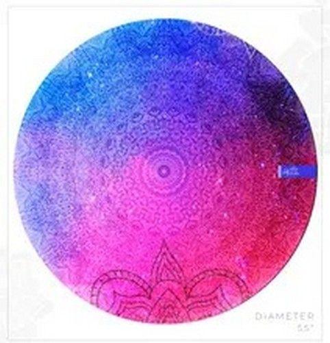 Alma Universal BOHO ROSA ROUND BEACH TOWEL unisex Eco-friendly round towel sand free boho  made from recycled plastic bottles - Default - Brand New