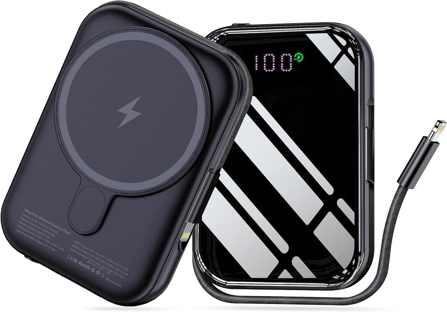 Ceftydy Magnetic Portable Power Bank for iPhone (10000mAh)