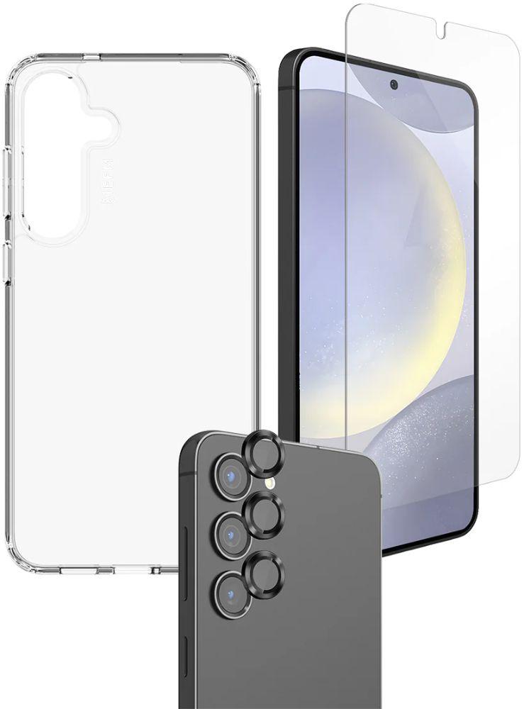 EFM 3-in-1 Phone Case Screen & Camera Lens Armour Bundle For Samsung Galaxy S25 Plus