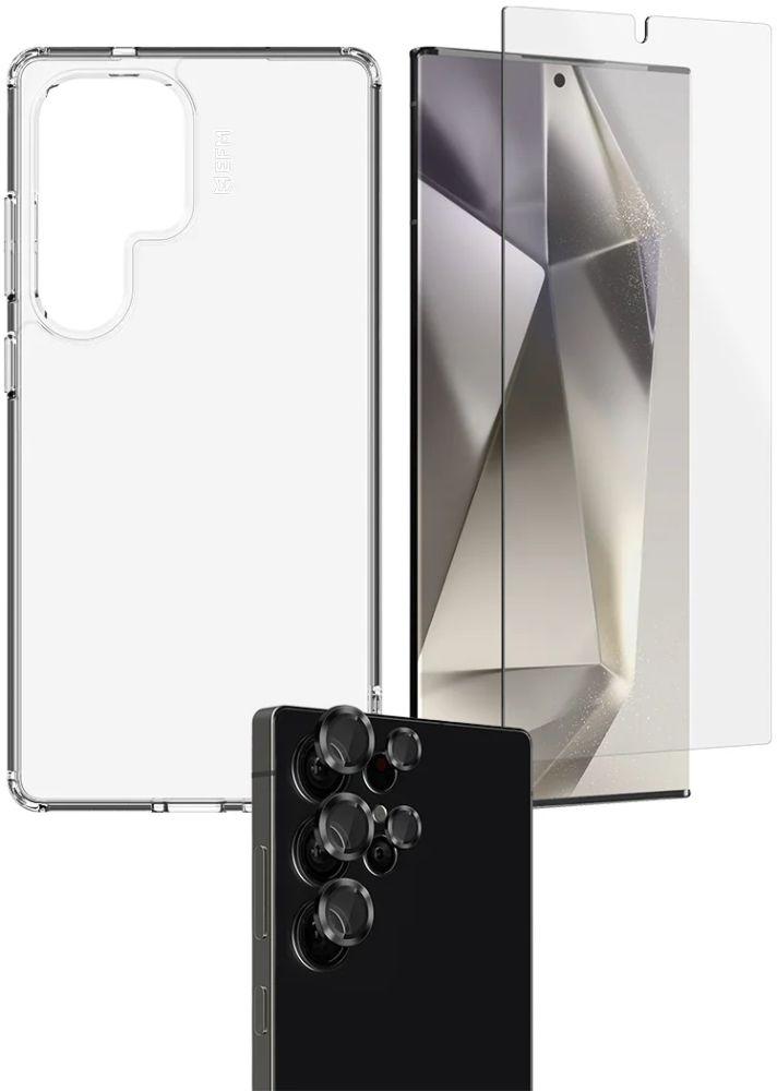 EFM 3-in-1 Phone Case Screen & Camera Lens Armour Bundle For Samsung Galaxy S25 Ultra