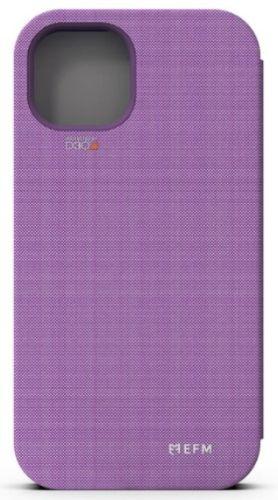 EFM Miami Leather Wallet Phone Case Armour with D3O For iPhone 13