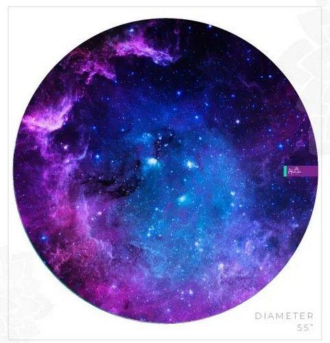 Alma Universal GALAXY ROUND BEACH TOWEL unisex Eco-friendly round towel sand free meditation inspired made from recycled plastic bottles - Default - Brand New