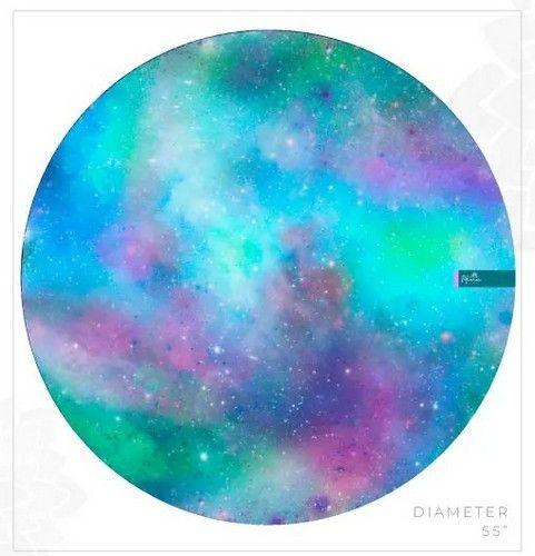 Alma Universal GEMA ROUND BEACH TOWEL unisex Eco-friendly round towel sand free galaxy art  inspired from recycled plastic bottles - Default - Brand New
