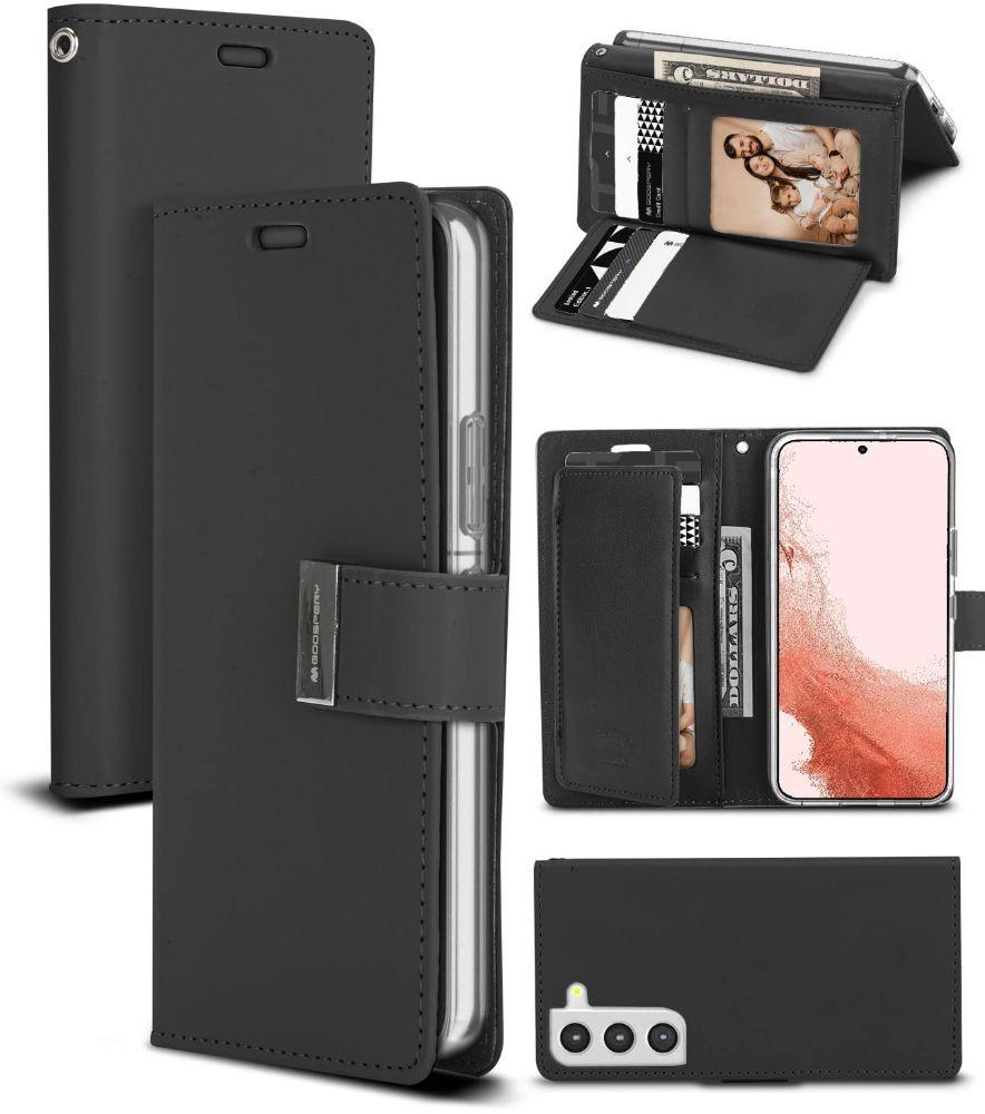 Goospery Rich Diary Phone Case for Samsung Galaxy S22
