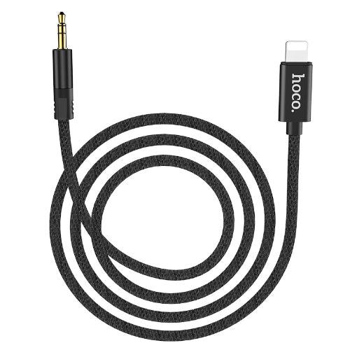 Hoco  UPA13 Sound Source Cable Lightning to 3.5mm Audio Aux - Black - Brand New