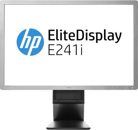 HP  E241i EliteDisplay Widescreen LED Backlit IPS Monitor 24" - Silver - Good