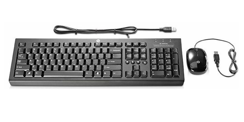 HP H6L29AA Combo Essential Full-sized Keyboard and Mouse - Black - Brand New