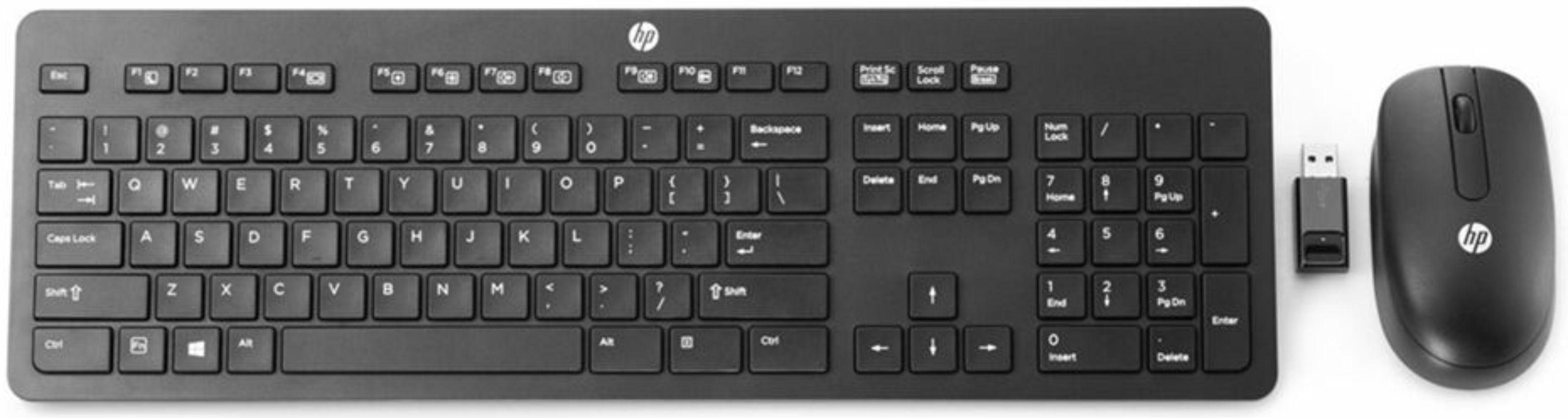 HP T6L04AA Slim Wireless Keyboard and Mouse Combo - Black - Brand New