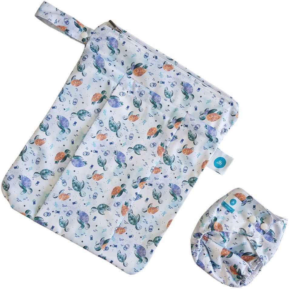 Itti Bitti Reusable Swim Nappy With Premium Double Pocket Wetbag (Small Size)