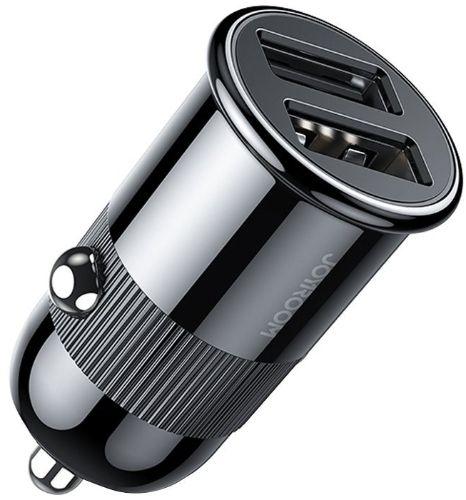 Joyroom  3.1A Dual USB Mobile Phone Fast Charging Car Charger - Black - Brand New