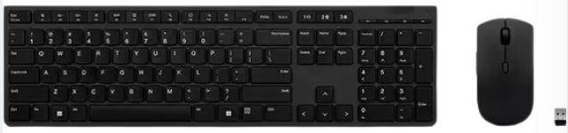 Lenovo Professional Wireless Rechargeable Combo Keyboard and Mouse - Black - Brand New