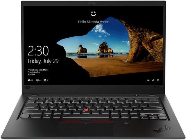 Lenovo ThinkPad X1 Carbon (Gen 6) Laptop 14" Intel Core i7-8650U 1.9GHz in Black in Acceptable condition
