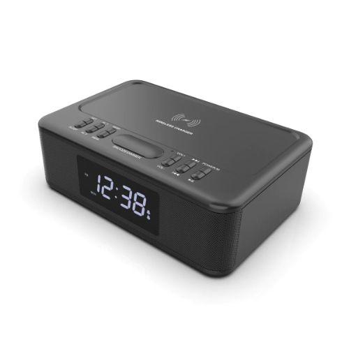 Lenoxx  CRW30 Wireless Fast Charging with Radio Alarm Clock (2in1) - Black - Brand New