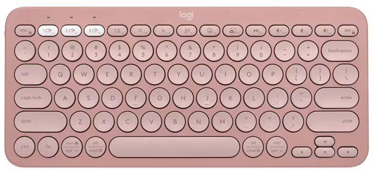 Logitech Pebble Keys 2 K380s Bluetooth Keyboard - Tonal Rose - Brand New