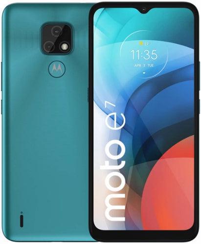 Motorola Moto E7 64GB in Aqua Blue in Pristine condition