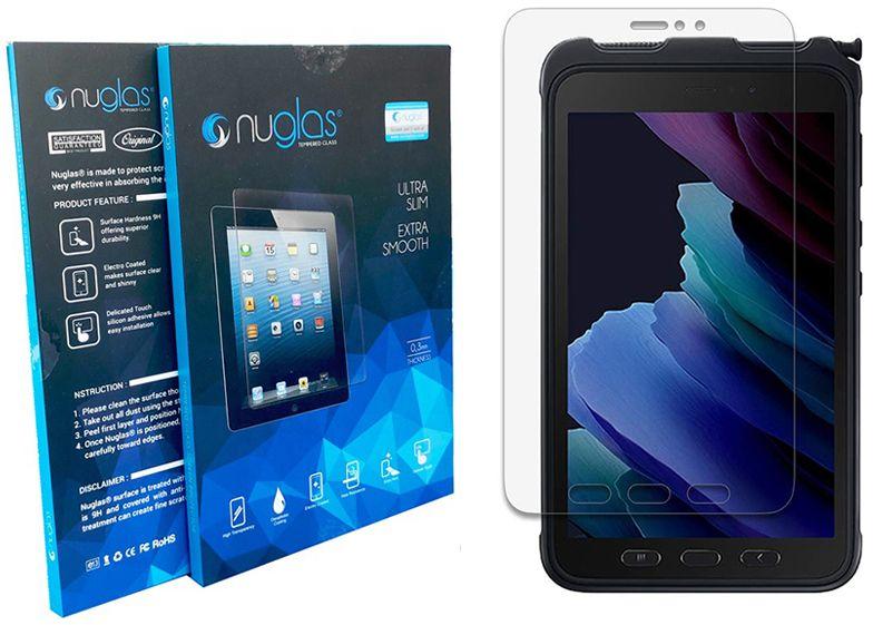 Nuglas Tempered Crystal Clear Glass Screen Protector for Galaxy Tab Active5/ Active3 - Clear - Brand New
